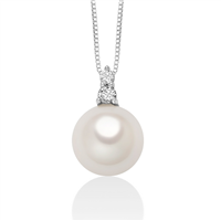 Collana Miluna Donna Perle Punto Luce in Oro bianco Perla PCL6533 - PCL6533